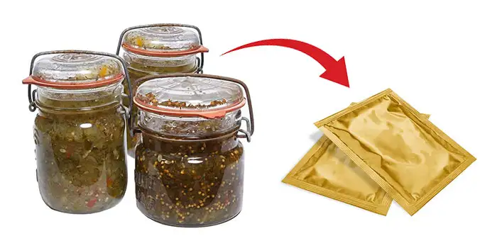 retort pouches compared to jars