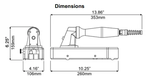 rotary hand sealer dimensions